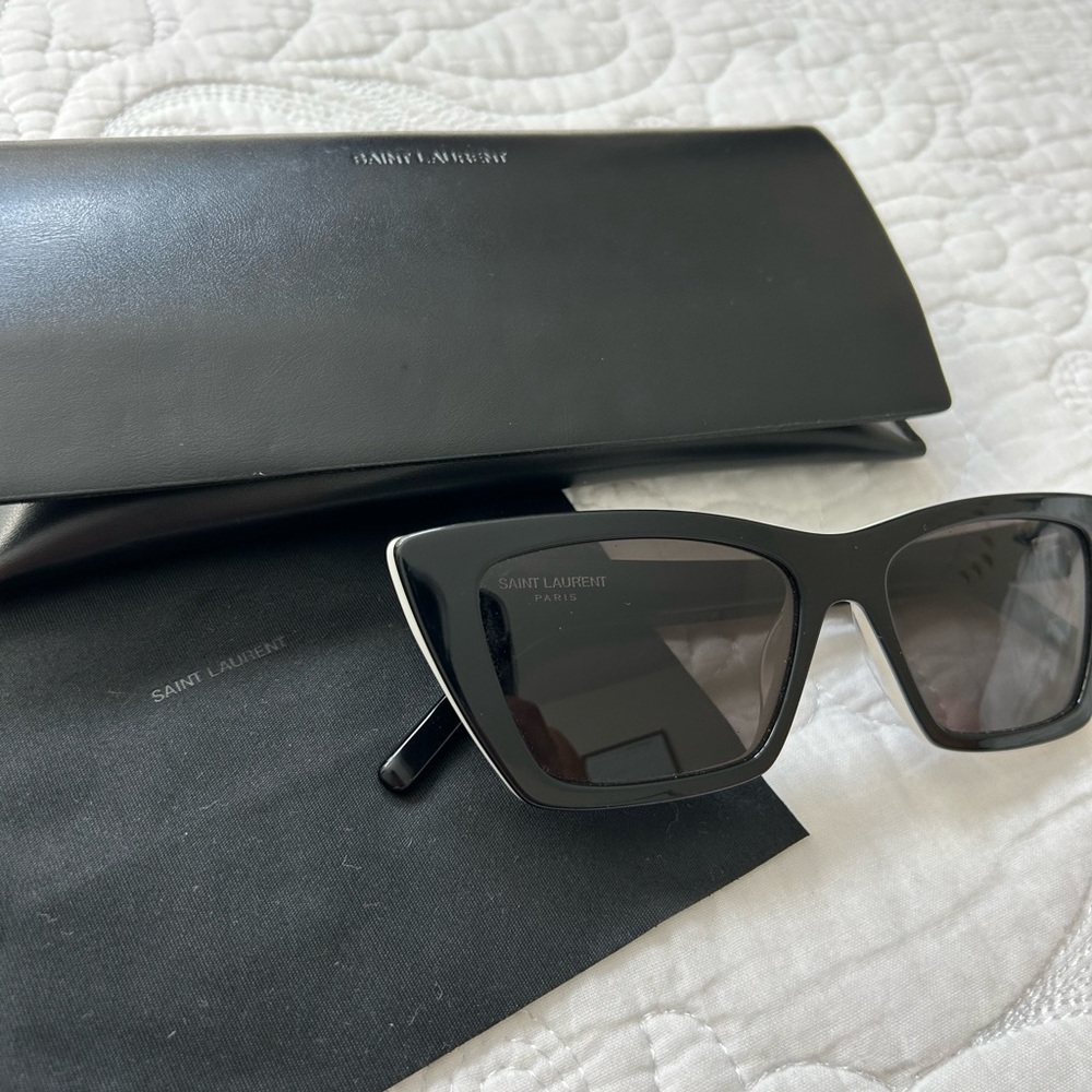 Saint Laurent Cat-Eye Black Sunglasses